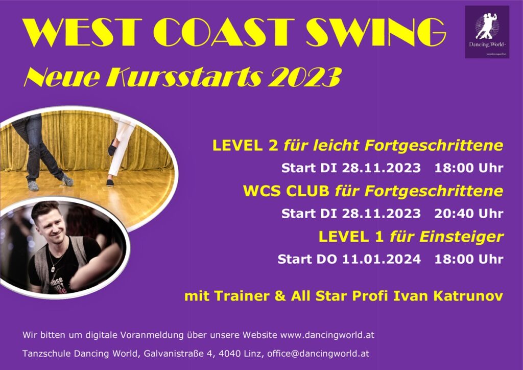 Herbst 2023 Start neue Kurse WCS