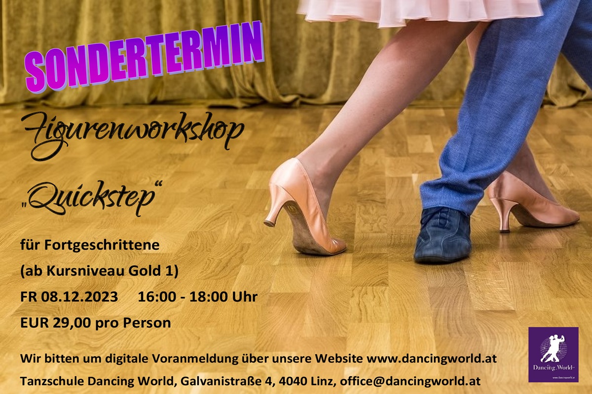 Start Figurenworkshop-Reihe: Quickstep!