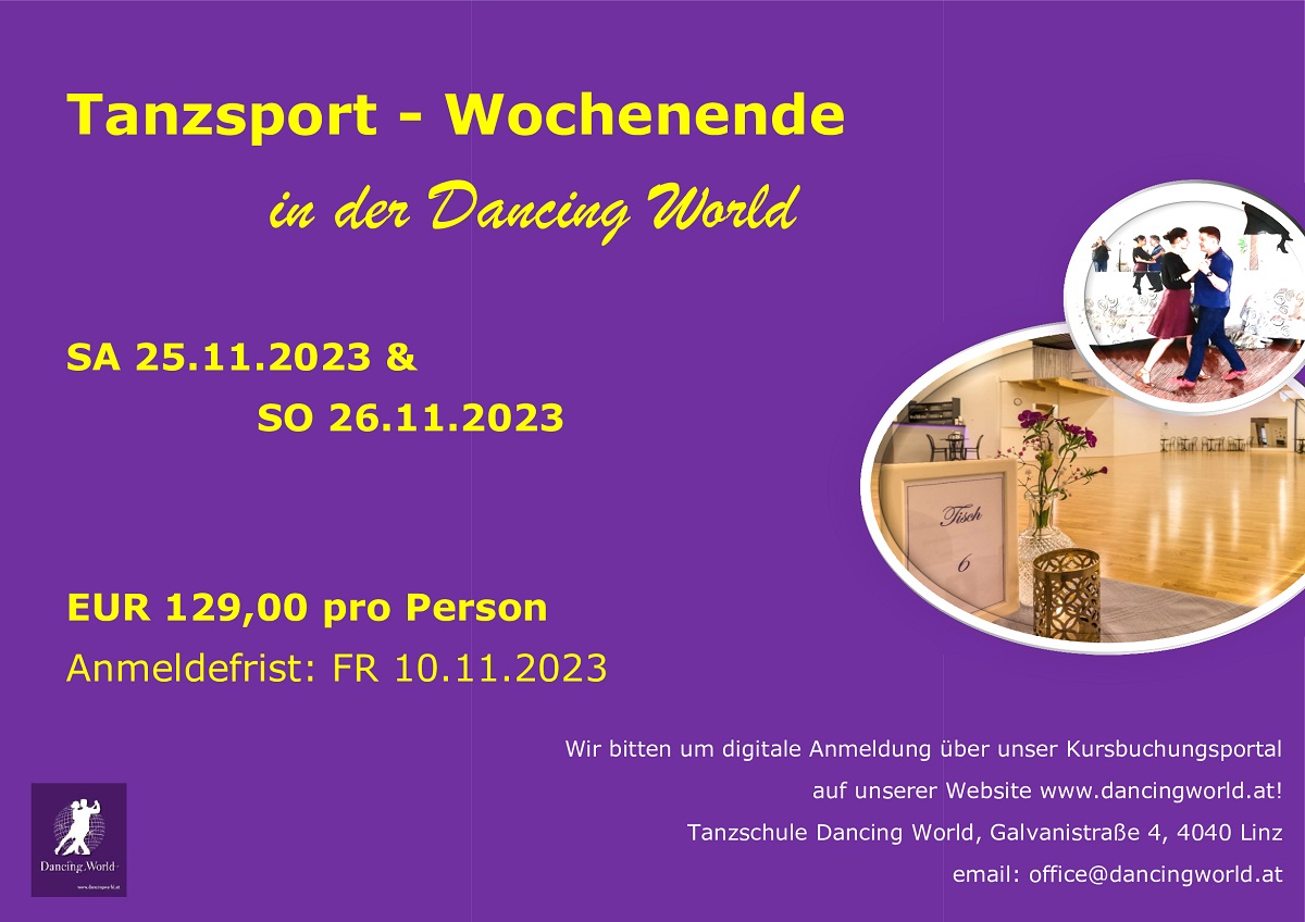 Read more about the article Tanzsport-Wochenende in der Dancing World