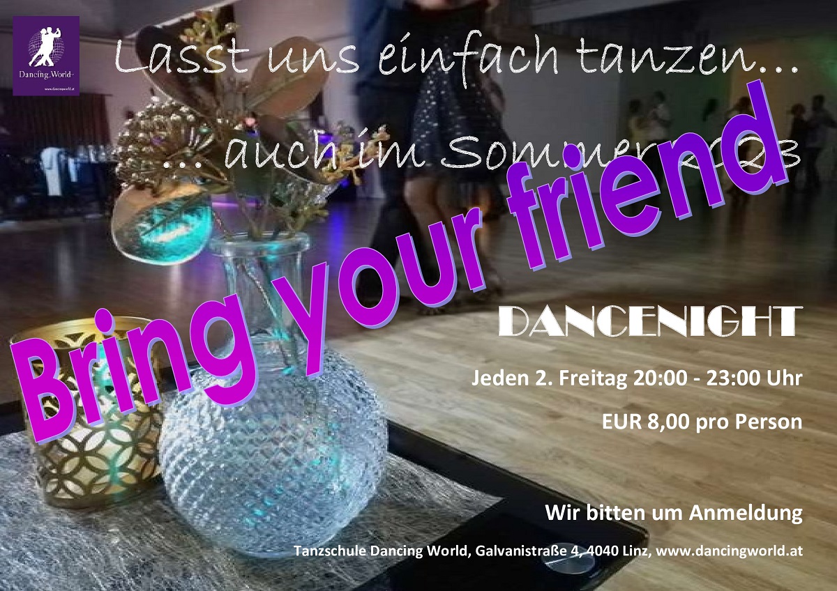 „Bring your friend“ Dancenight