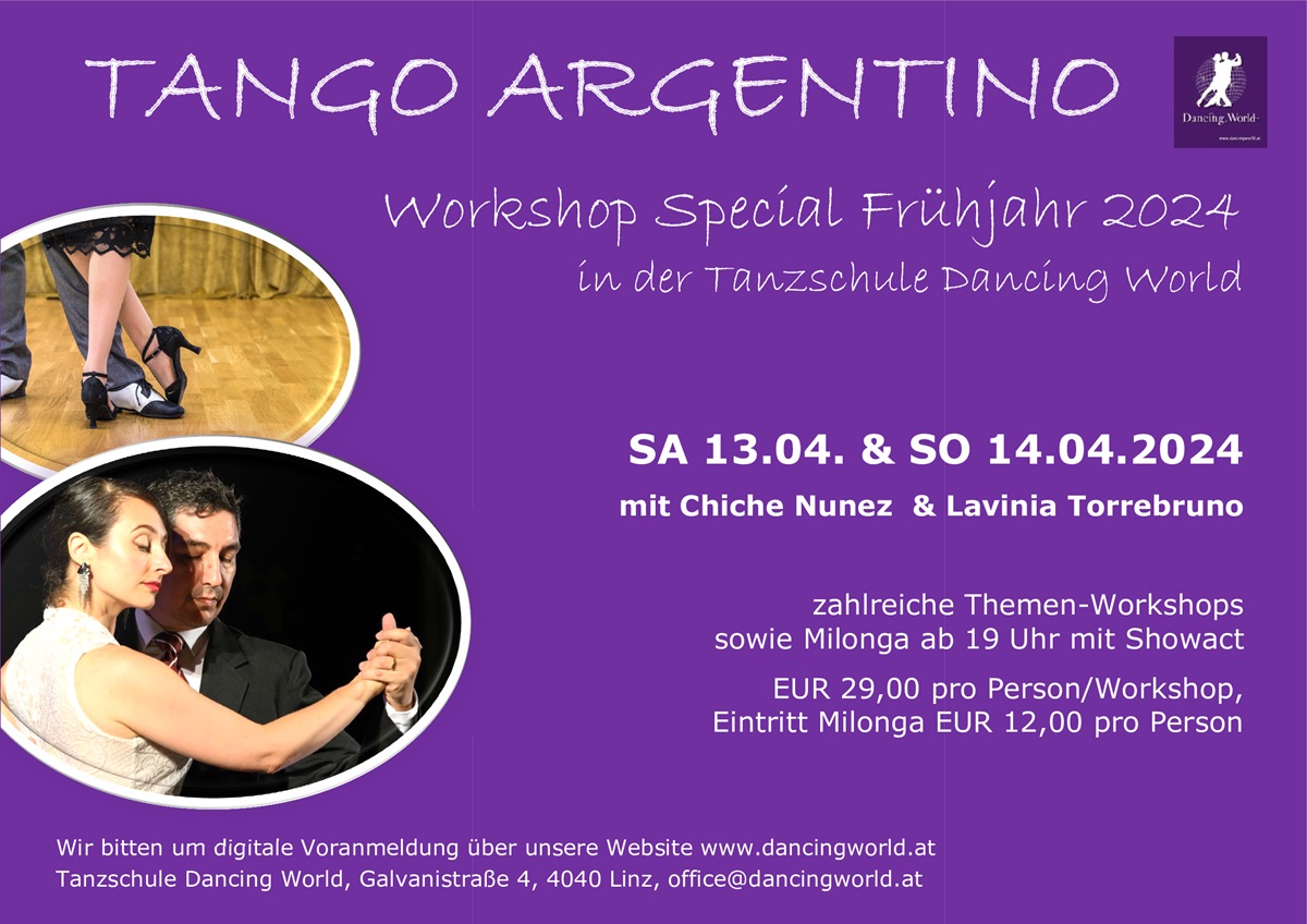Read more about the article TANGO ARGENTINO Workshop Special