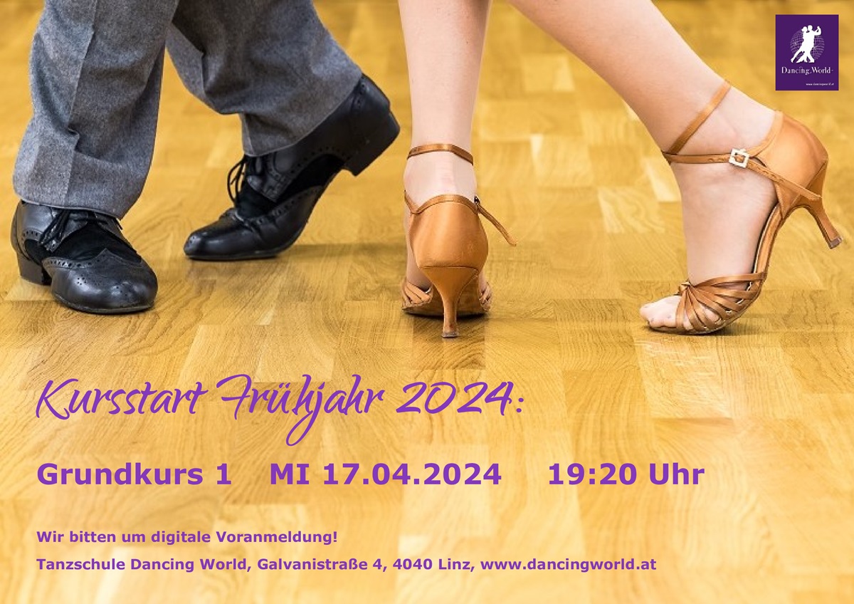 Read more about the article SAVE THE DATE: 17.04. – Der letzte Kursstart für Grundkurs 1 in der aktuellen Tanzsaison!