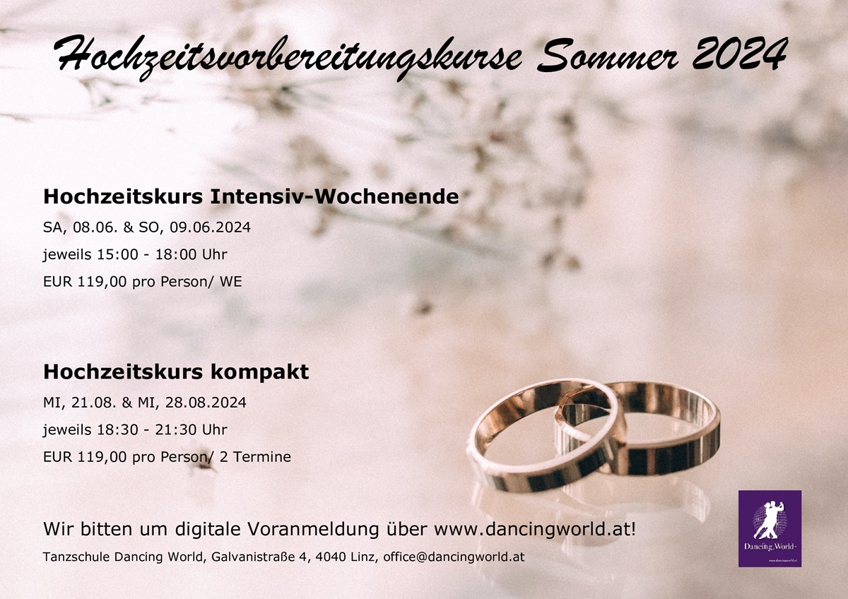 Read more about the article Hochzeitskurse