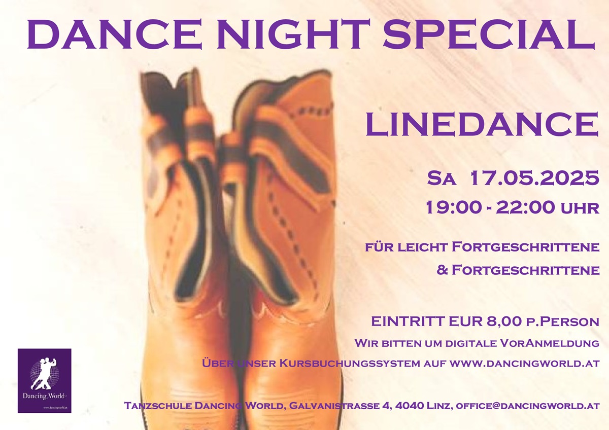 Linedance in der Tanzschule Dancing World