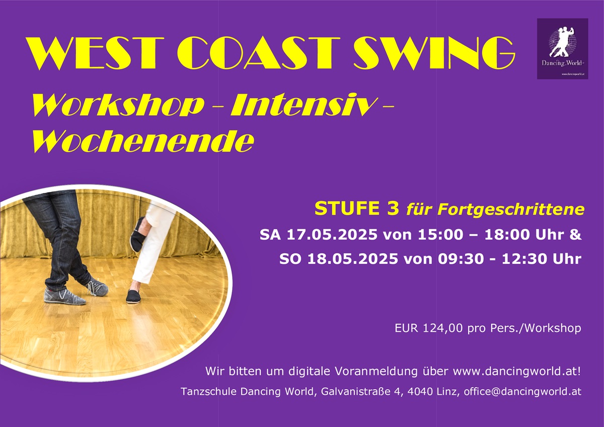 West Coast Swing Level 3 Intensiv-Wochenende