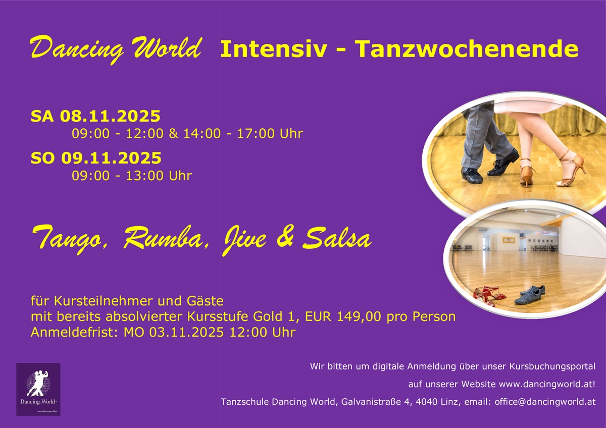Intensiv-Wochenende im Nov. 2025