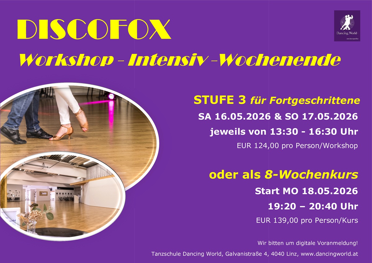 Discofox – es geht weiter!