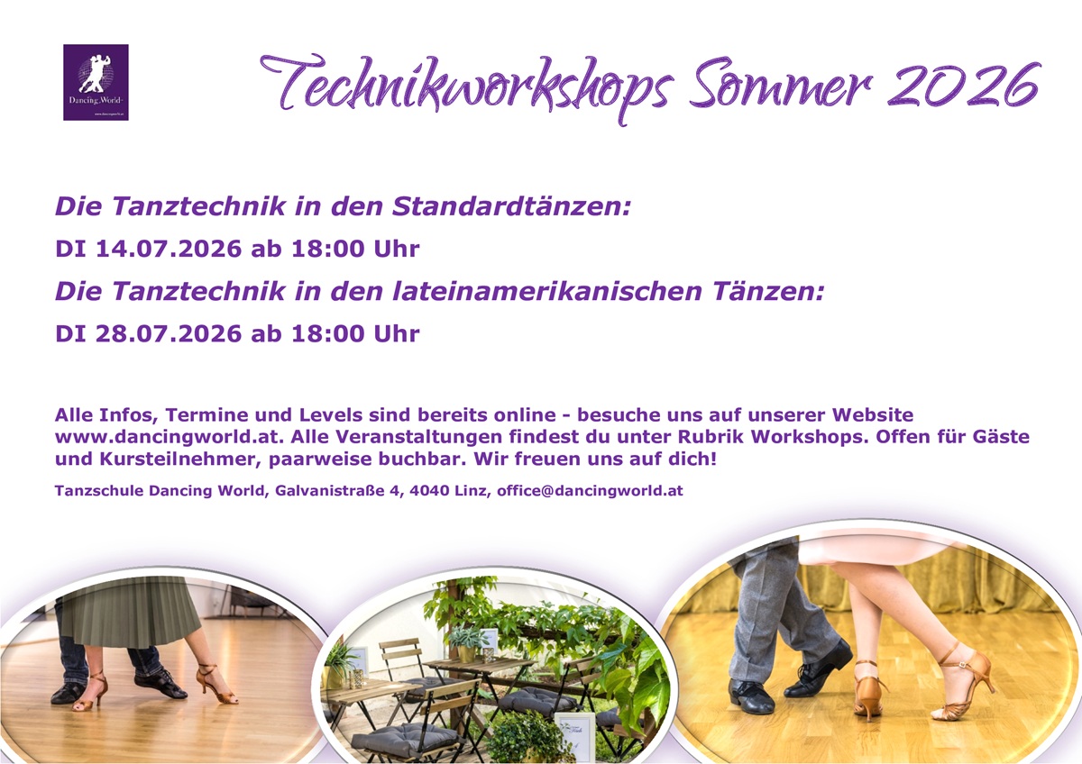 Technikworkshops für alle Levels – Tanzen macht Spaß!
